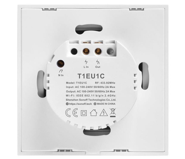 Sonoff Dotykowy Włącznik T1 EU TX (WiFi+RF433 2-kanałowy) - 524640 - zdjęcie 4